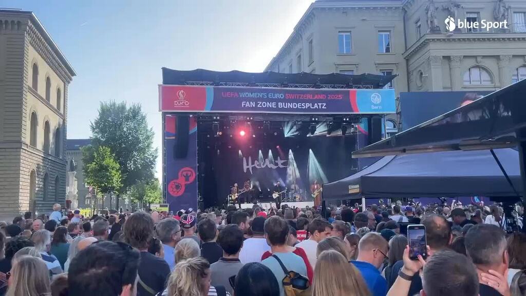 Die Nati-Fans stimmen sich in Bern auf das letzte Gruppenspiel ein