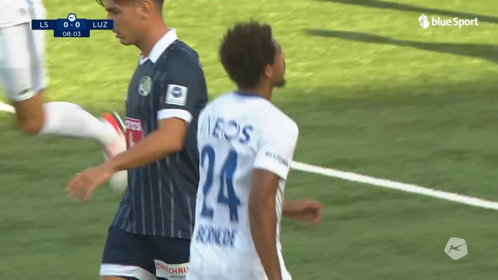 8.Minute: Starker Abschluss für Lausanne