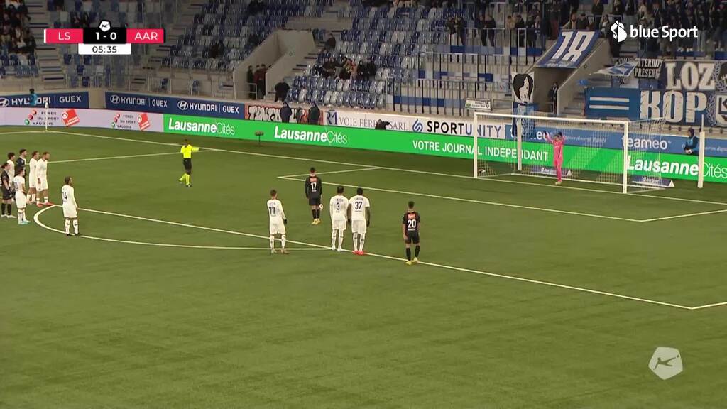 6. Minute: Aaraus Fazliu gleicht per Penalty aus