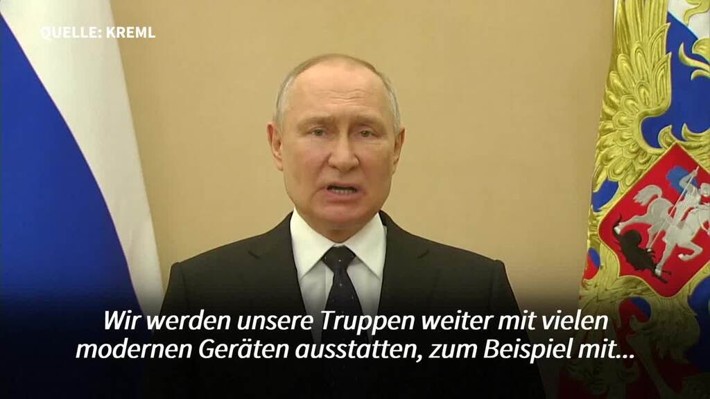 Putin: Russland fährt Rüstungsproduktion hoch
