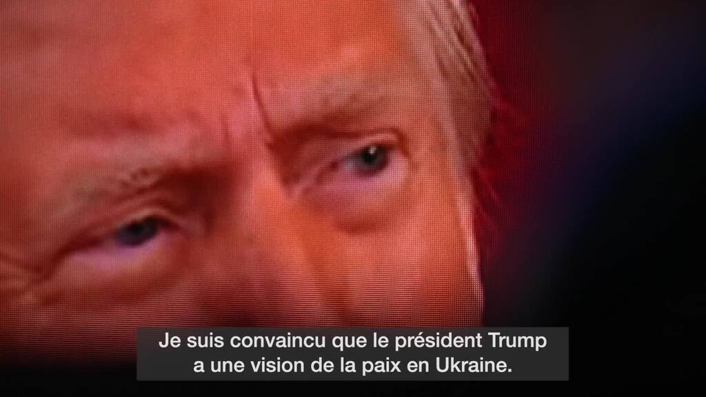 La maison ukrainienne aux couleurs de l'Amérique à Davos