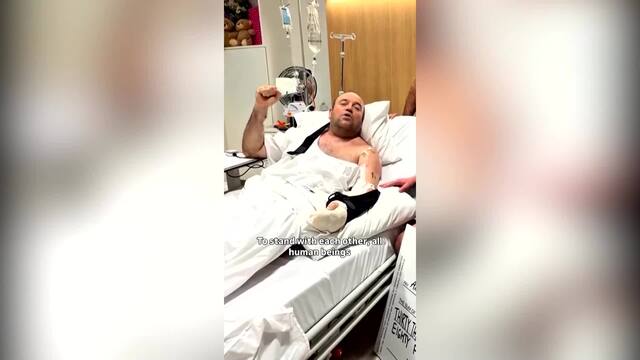 Spenden-Scheck am Krankenbett: 1,4 Millionen Euro für «Bondi Hero»