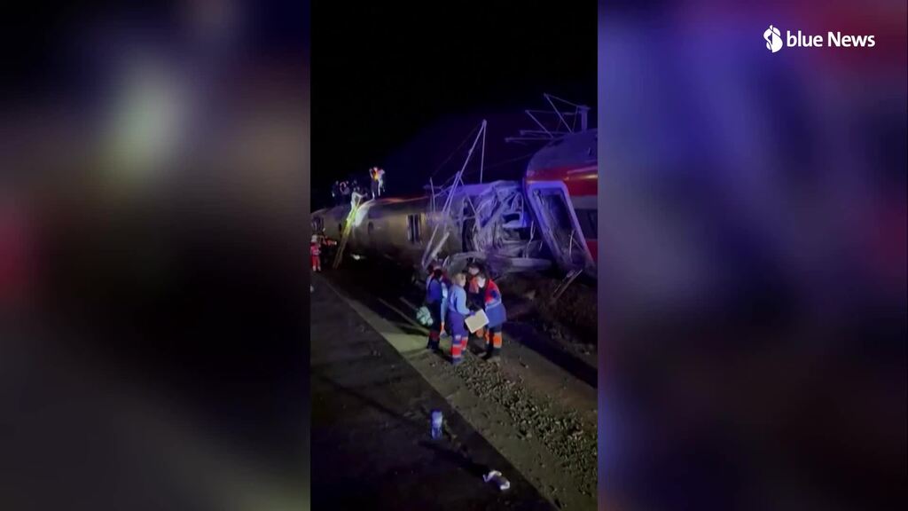 Accident ferroviaire mortel après une collision entre deux trains.