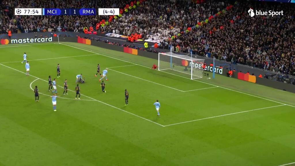 78. Minute: De Bruyne schrammt knapp am 2:1 vorbei