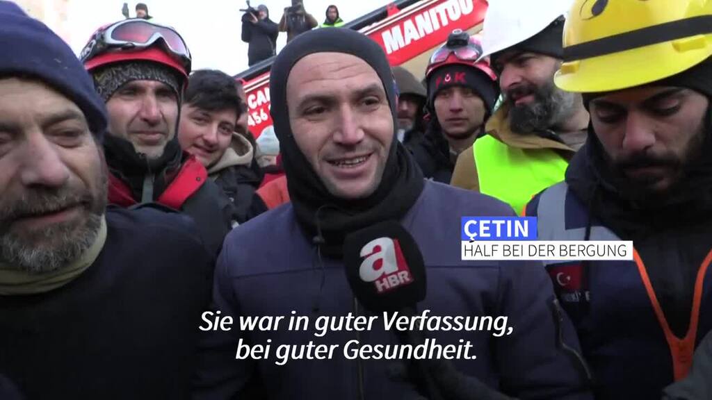 Sechs Tage nach Beben: Frau in der Türkei lebend aus Trümmern geborgen