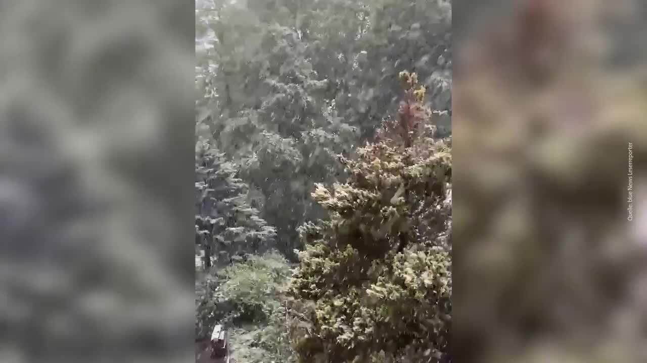 La neve a Walenstadt a maggio