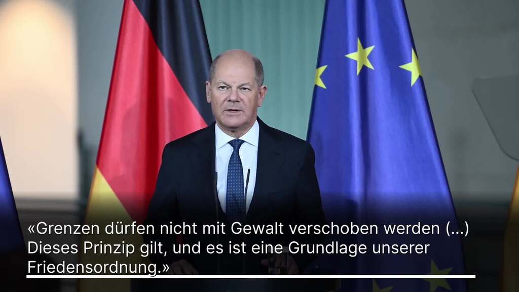 Klare Worte: Scholz erinnert Trump an Unverletzlichkeit von Grenzen
