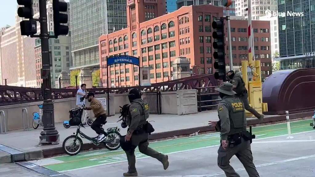 Essenslieferant flieht vor ICE-Agenten – Video geht viral﻿