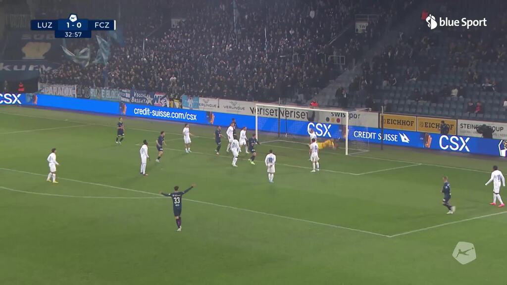 33. Minute: Burch Kopfball