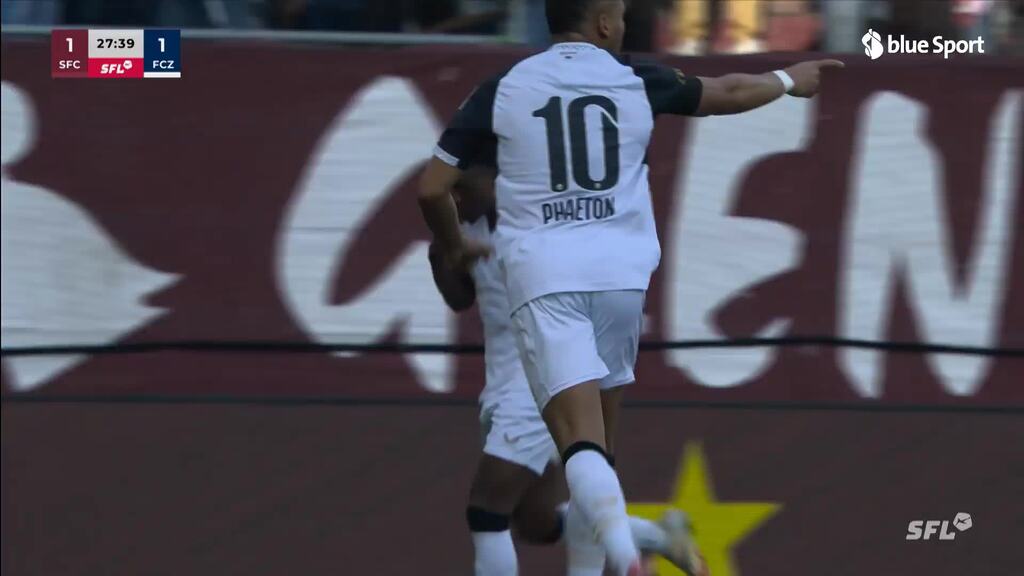 Reverson mit dem Ausgleich für den FCZ