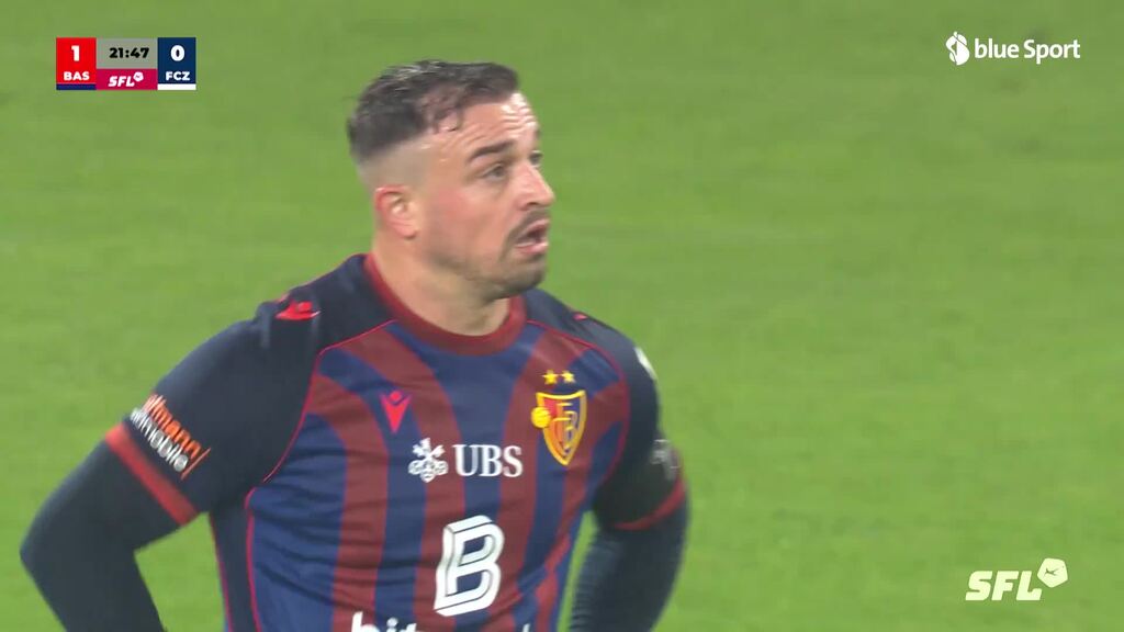 24. Minute: FCZ-Patzer nicht bestraft: Shaqiri verpasst das zweite FCB-Tor doppelt