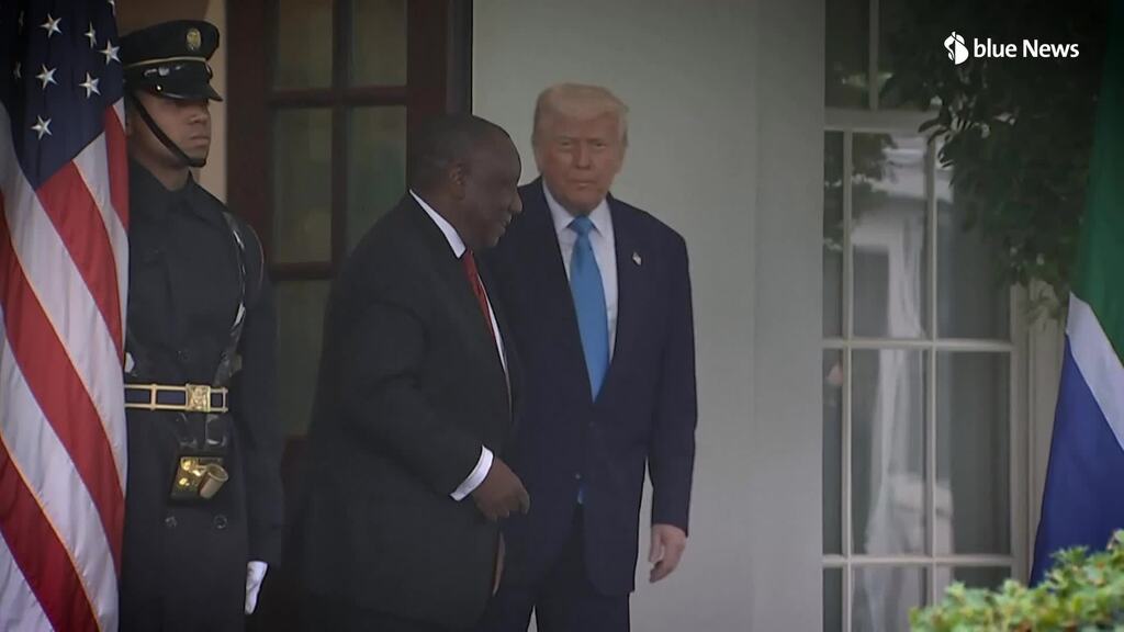 Le président sud-africain Ramaphosa arrive à la Maison Blanche