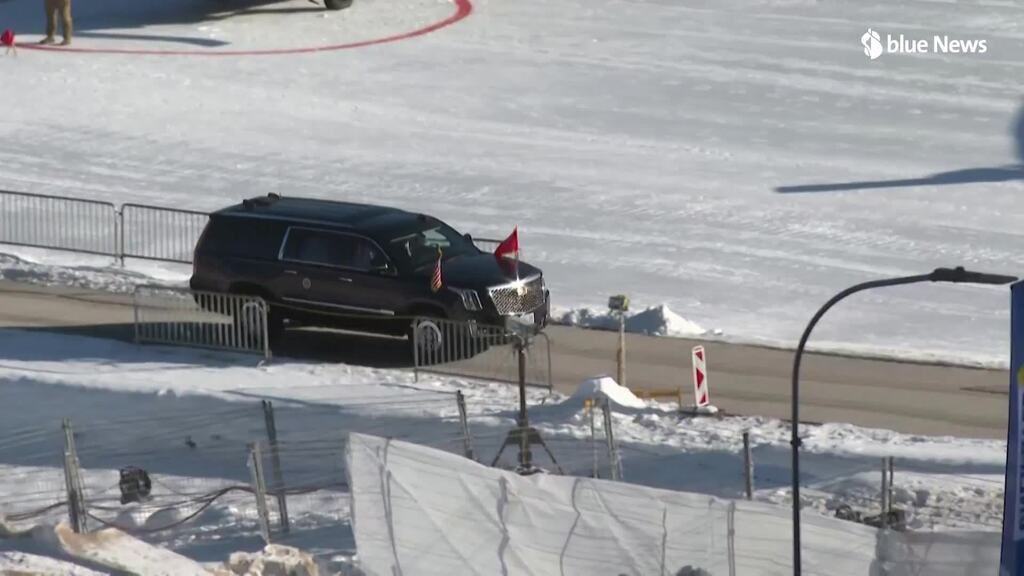 Donald Trump a atteri à Davos