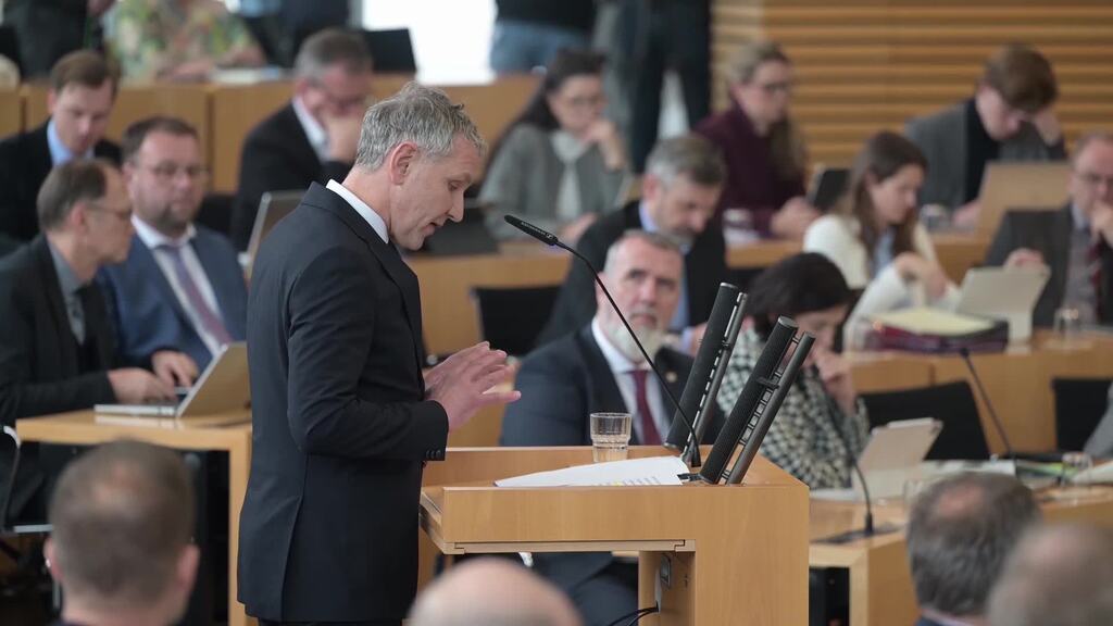 Misstrauensvotum: Höcke scheitert mit Sturzversuch gegen Ministerpräsidenten