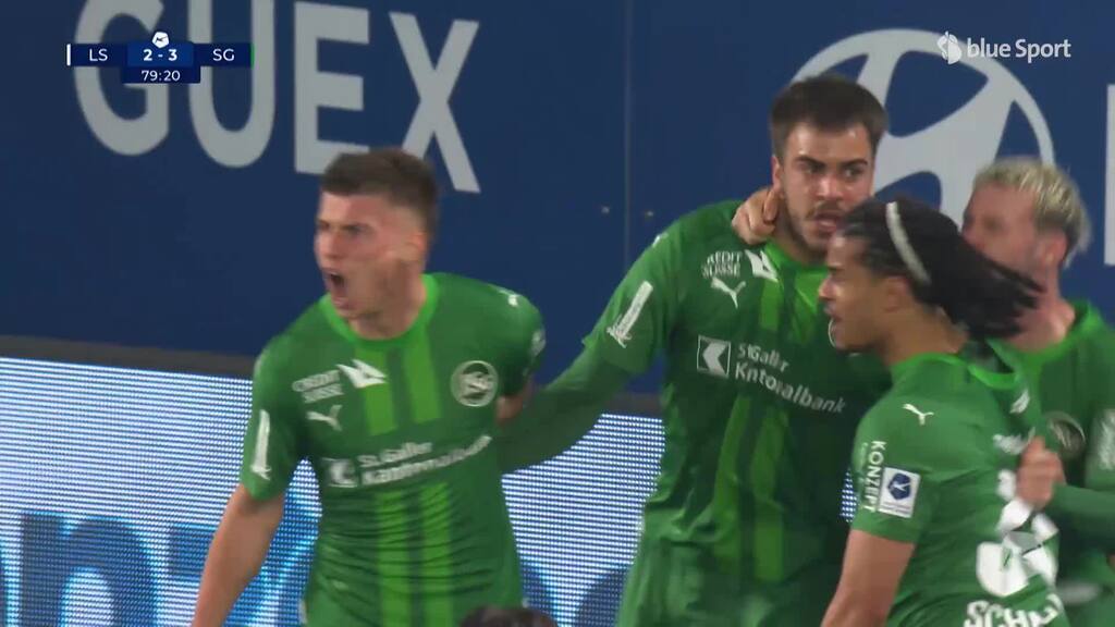 80. Minute: Milosevic bringt St.Gallen postwendend wieder in Führung