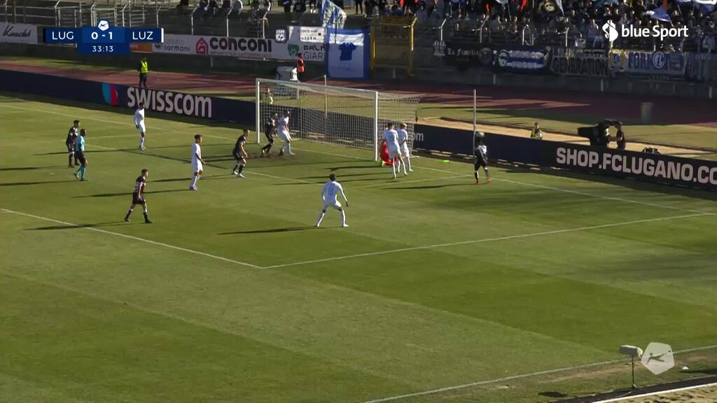 34. Minute: Doumbia scheitert – Lugano kommt beinahe zum Ausgleich