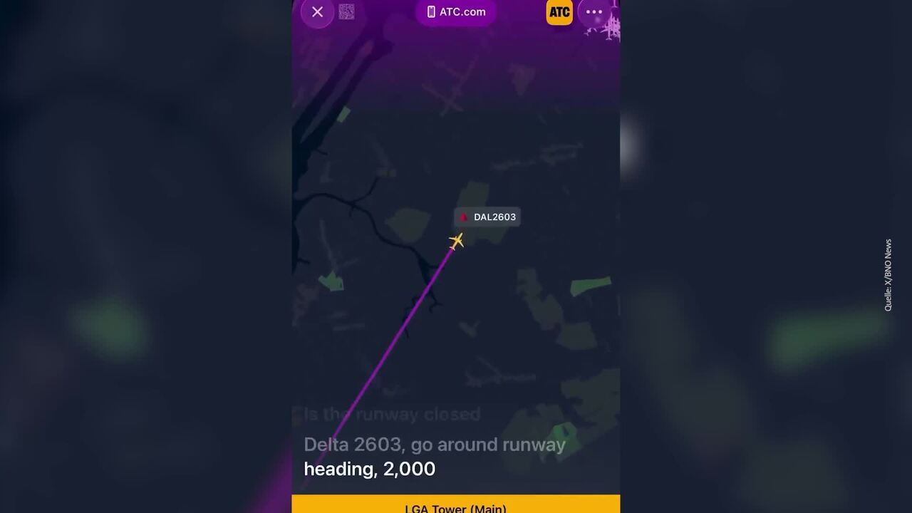 Funksprüche zeigen Chaos am Flughafen von LaGuardia