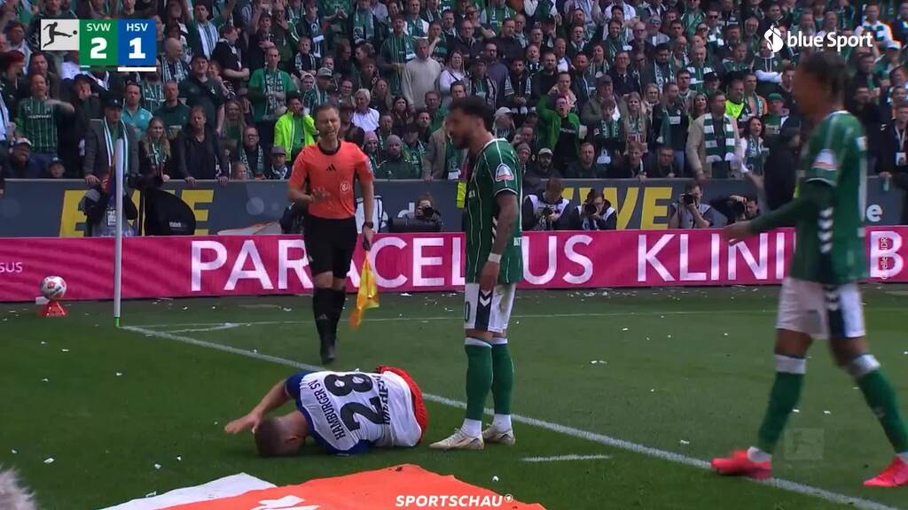Muheim verletzt sich nach einem Foul von Bittencourt