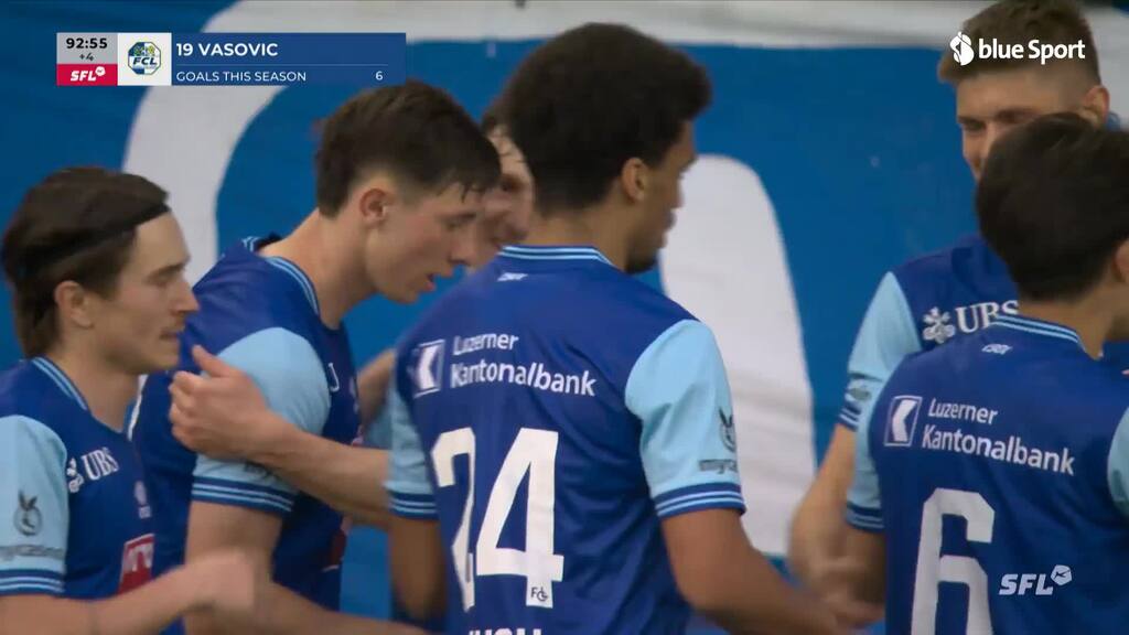 93. Minute: Vasovic schnürt Doppelpack – Luzern holt sich den Sieg