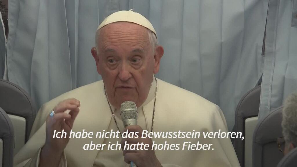 Papst Franziskus berichtet von «akuter» Lungenentzündung