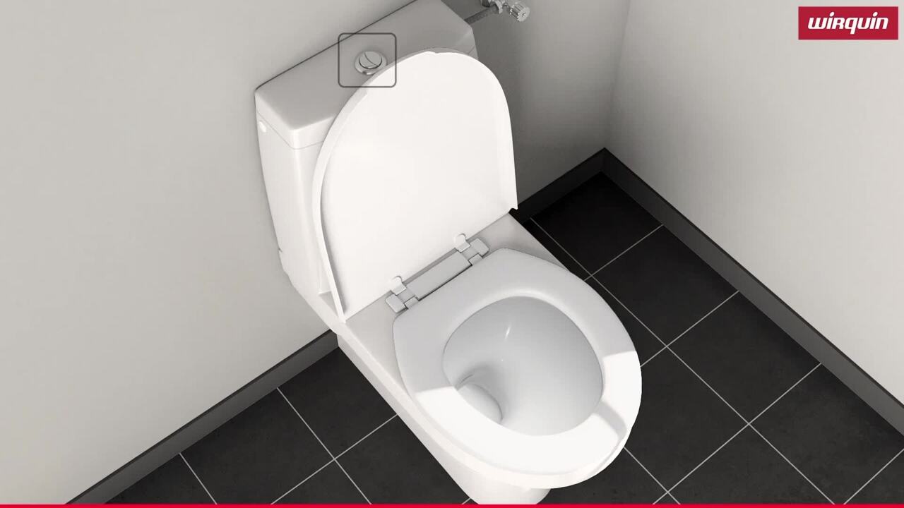 Poussoir toilette bloqué (ou cassé)