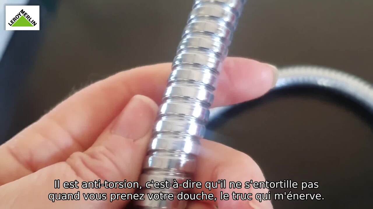 Flexible de douche HANSGROHE Isiflex - Aspect métal lisse