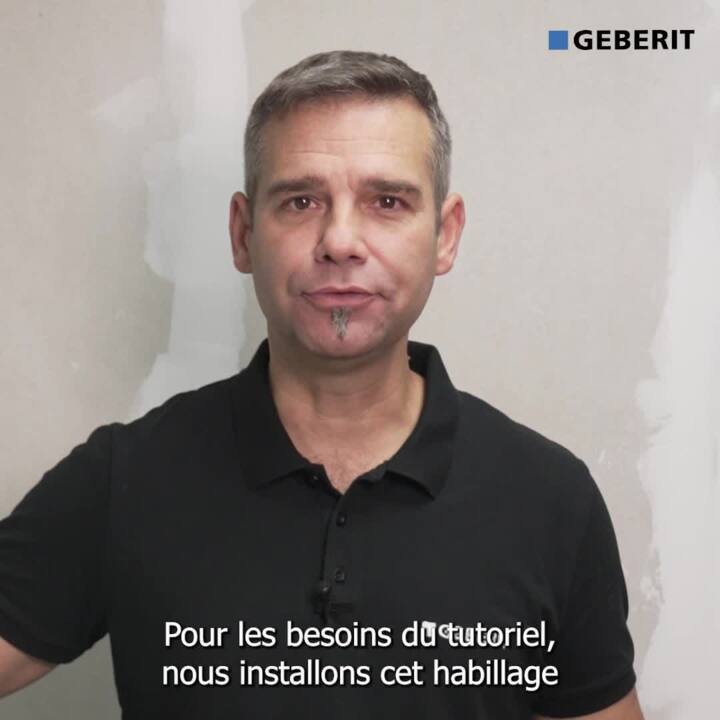 Coffrage/Habillage Lineo pour bati support WC suspendu Geberit