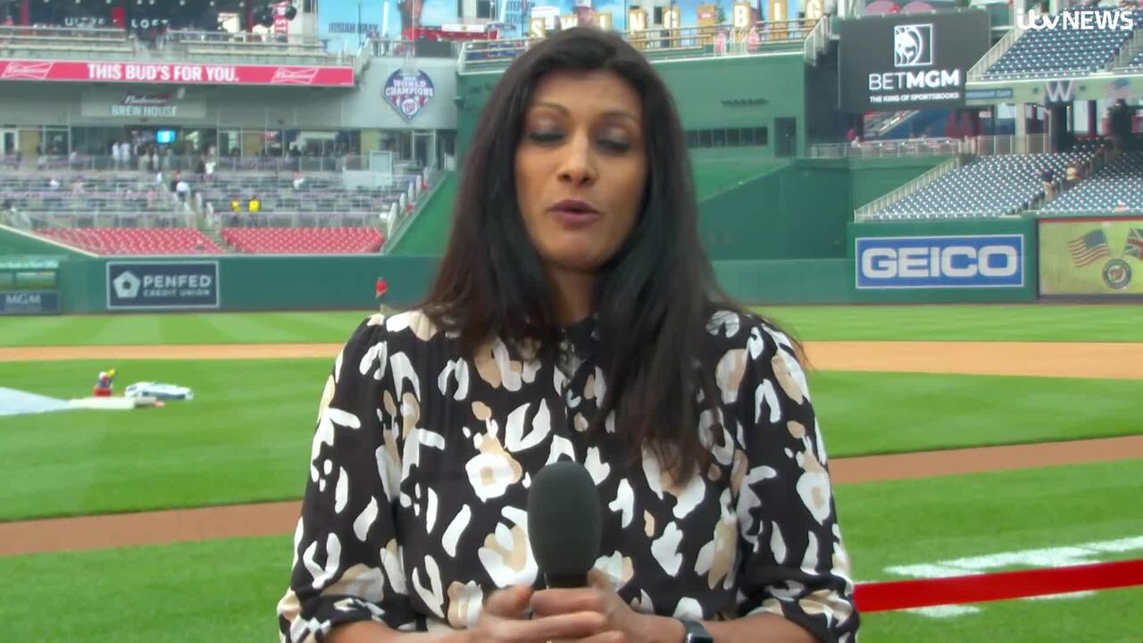 Rishi Sunak guest of honour at Major League Baseball game in Washington DC  