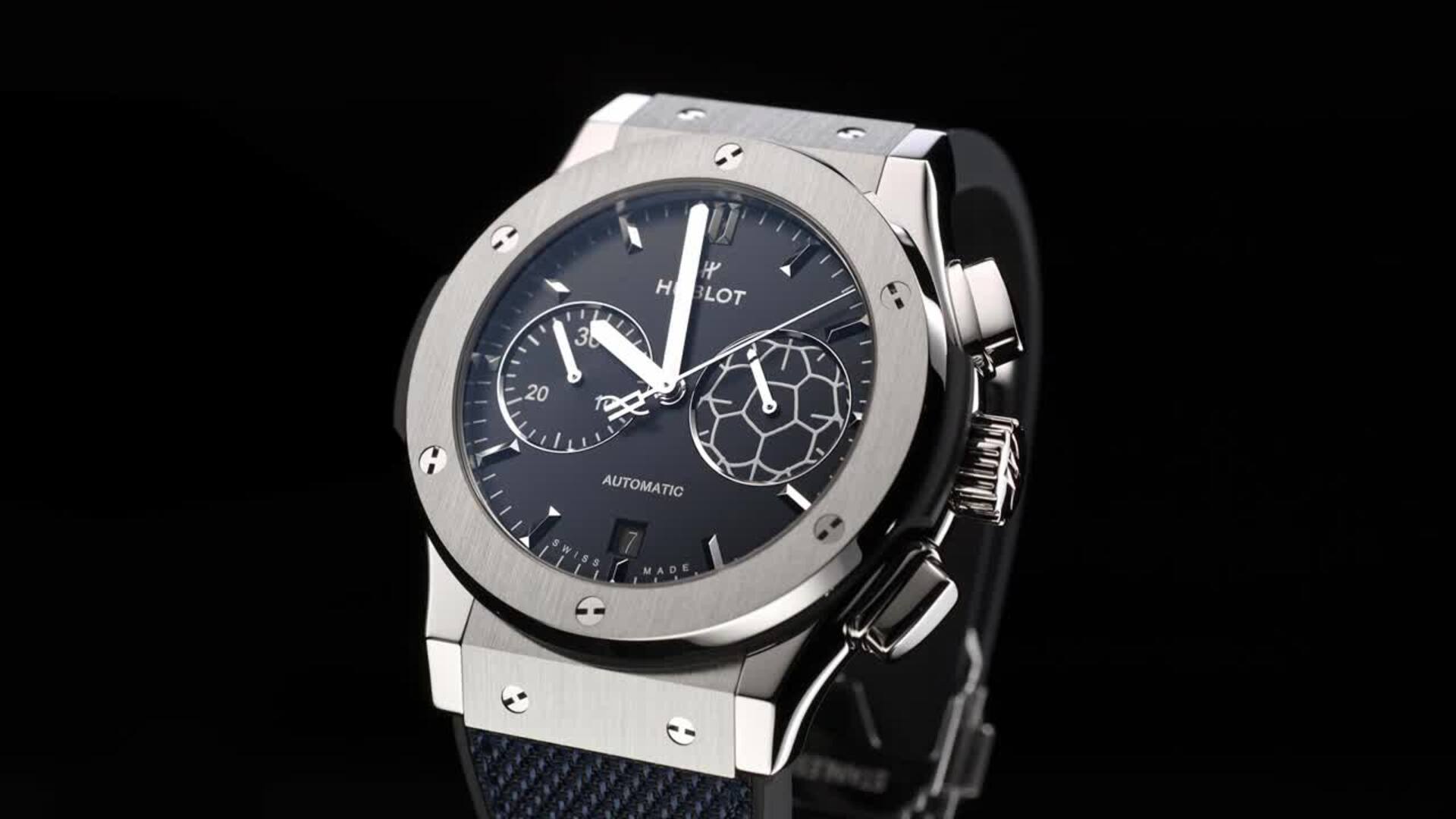 ぶー様 Classic Fusion Chronograph Titanium Blue Victory 45 mm | Hublot