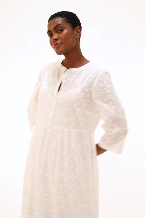 sachin and babi light blue dress Women's White Eyelet Embroidered Dress