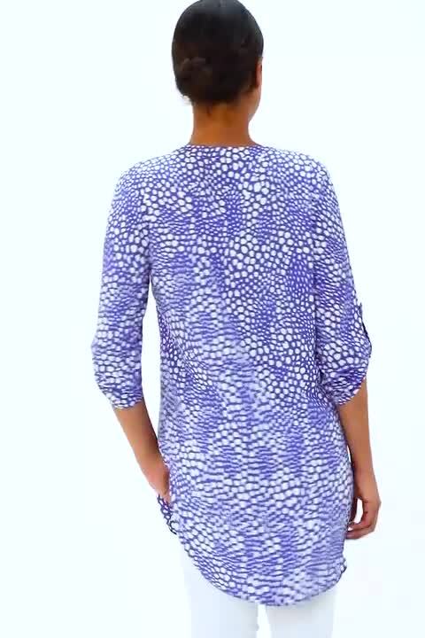 Buy Roman Longline Button Detail Blouse from the Laura Ashley online shop