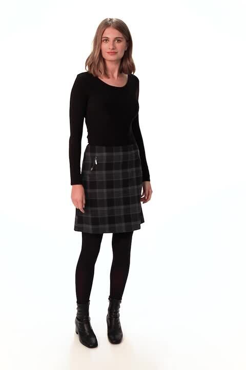 ANDMARY】Anna check skirt