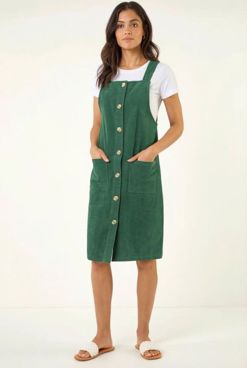 cider green corset dress Green Corduroy Dress 6Y main image 1