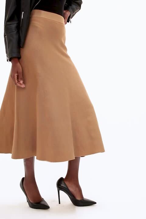 Eyelash knit midi skirt hotsell