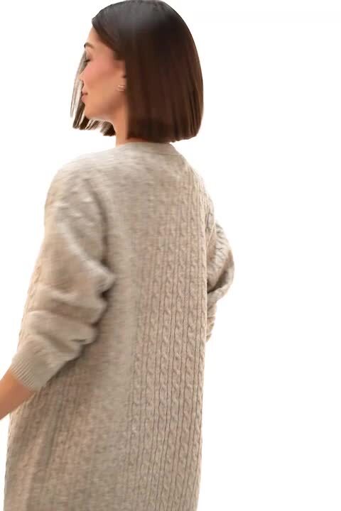 Nike Sportswear Black Cardigan Ladies Oversized Cardigan Cabled