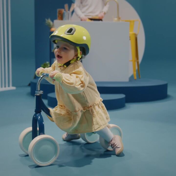 Casque de sécurité enfant pour porteur, trottinette ou vélo Bleu tuquoise