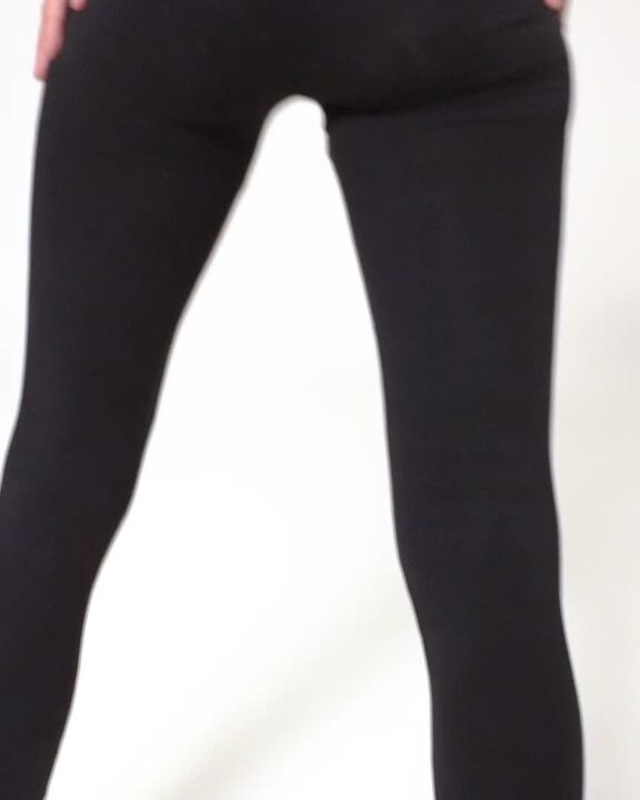 Women's Slim-Fit Fitness Leggings Fit+ 500 - Black