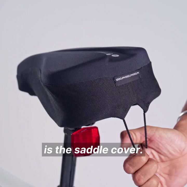 Adult Cycling Saddle Cover Memory Foam Size M - Video 2