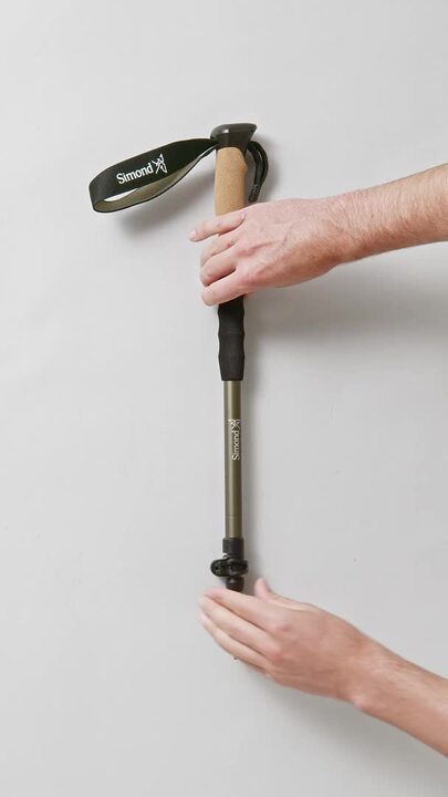 Hiking pole with cork handle, MT500 - Video 2