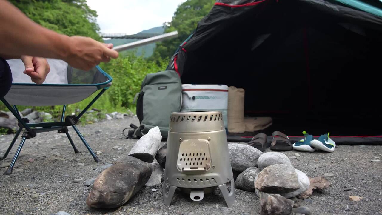 QUECHUA (ケシュア) キャンプ ウッドストーブ MH500 - 二次燃焼