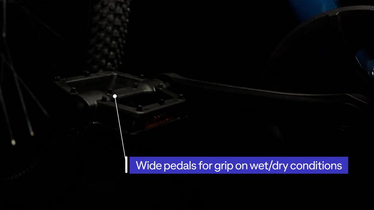 Rockrider Explore 30 7-Gear V-Brake All Terrain Mountain Bike - Ocean Blue - Video 2