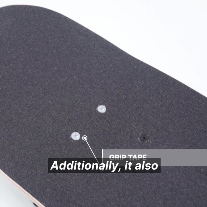 Kids' Skateboard 8-12 Years CP100 Mid Size 7.6" - Cosmic - Video 2