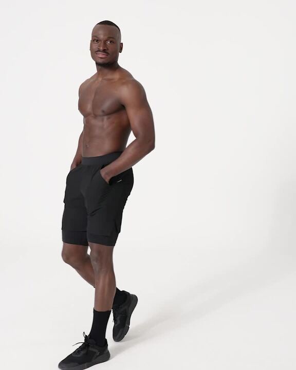 Men's Fitness Shorts 500 - Black