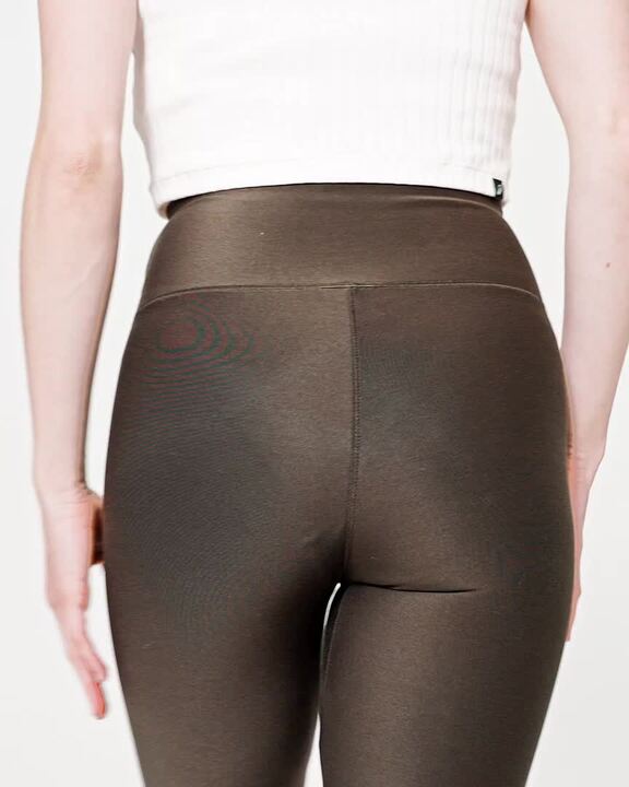 Women's Fitness Straight-Leg Leggings - Brown - Video 2