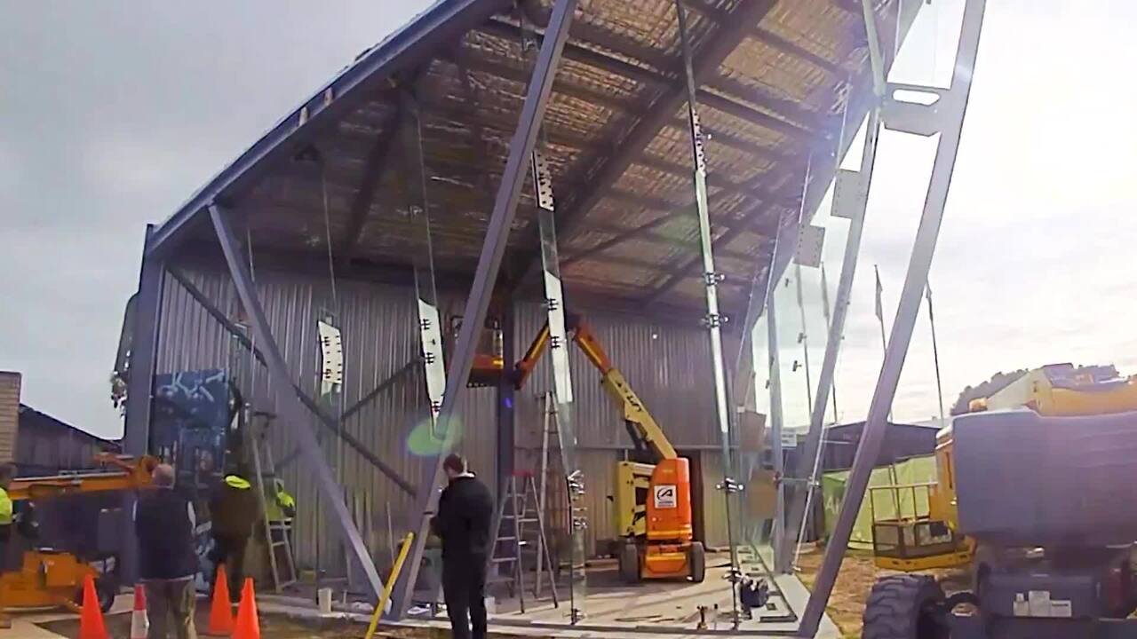 Timelapse of the HMAS Perth (I) memorial construction