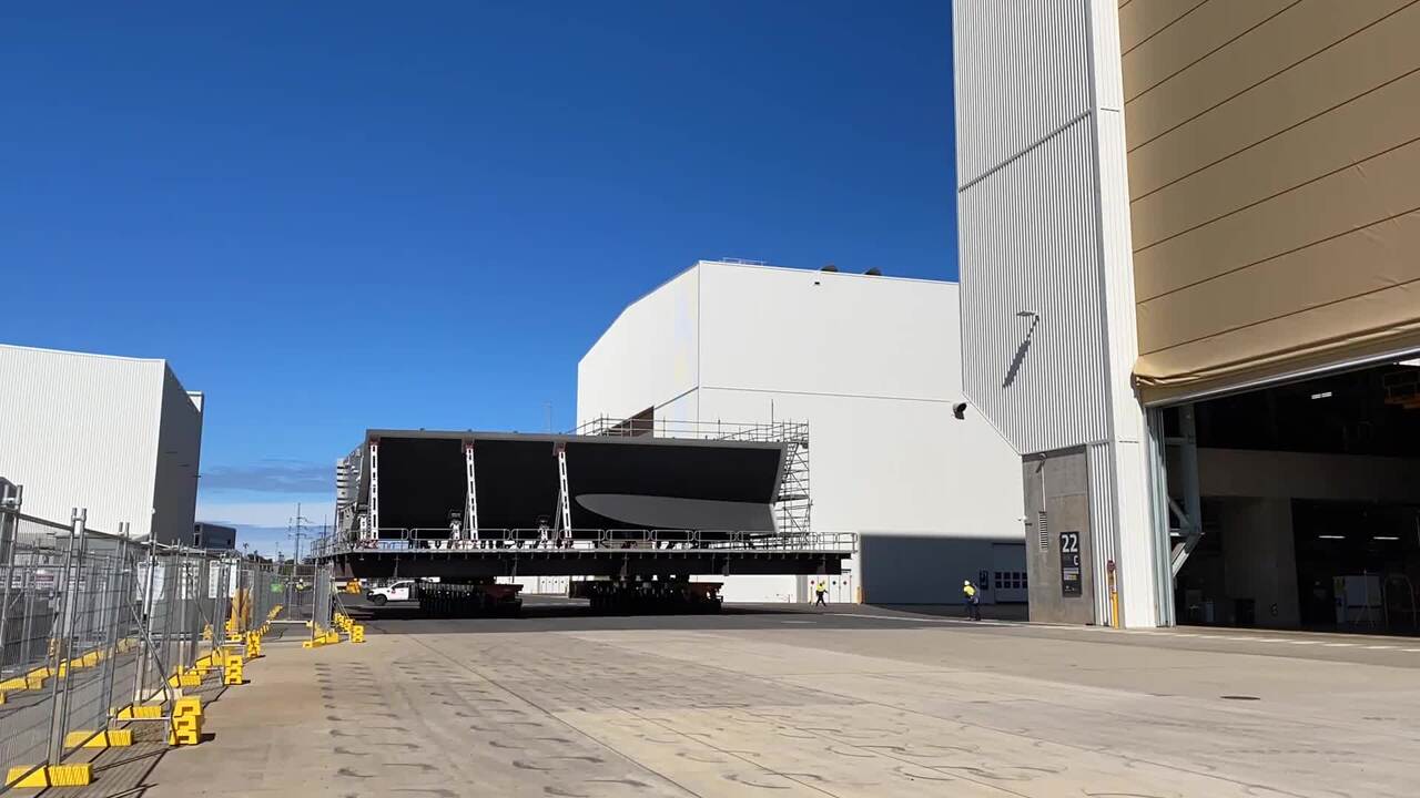 Block 03, our first prototype keel block - Hunter Class Frigate Program