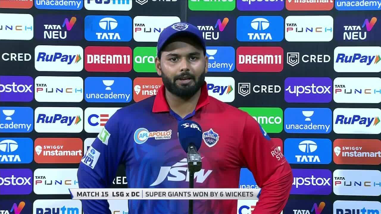 M15: LSG vs DC – Rishabh Pant Interview