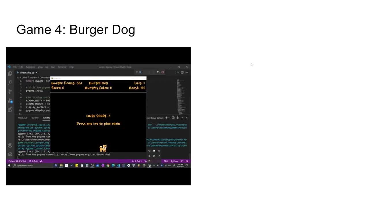 The Art of Doing: Video Game Creation with Python and Pygame