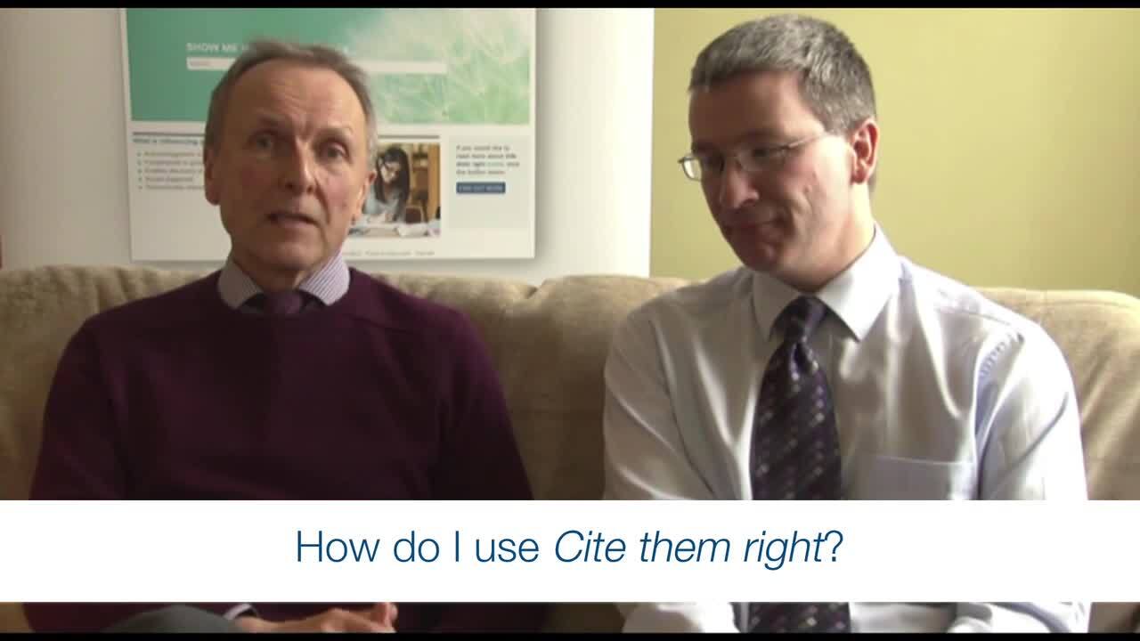 How do I use Cite Them Right?