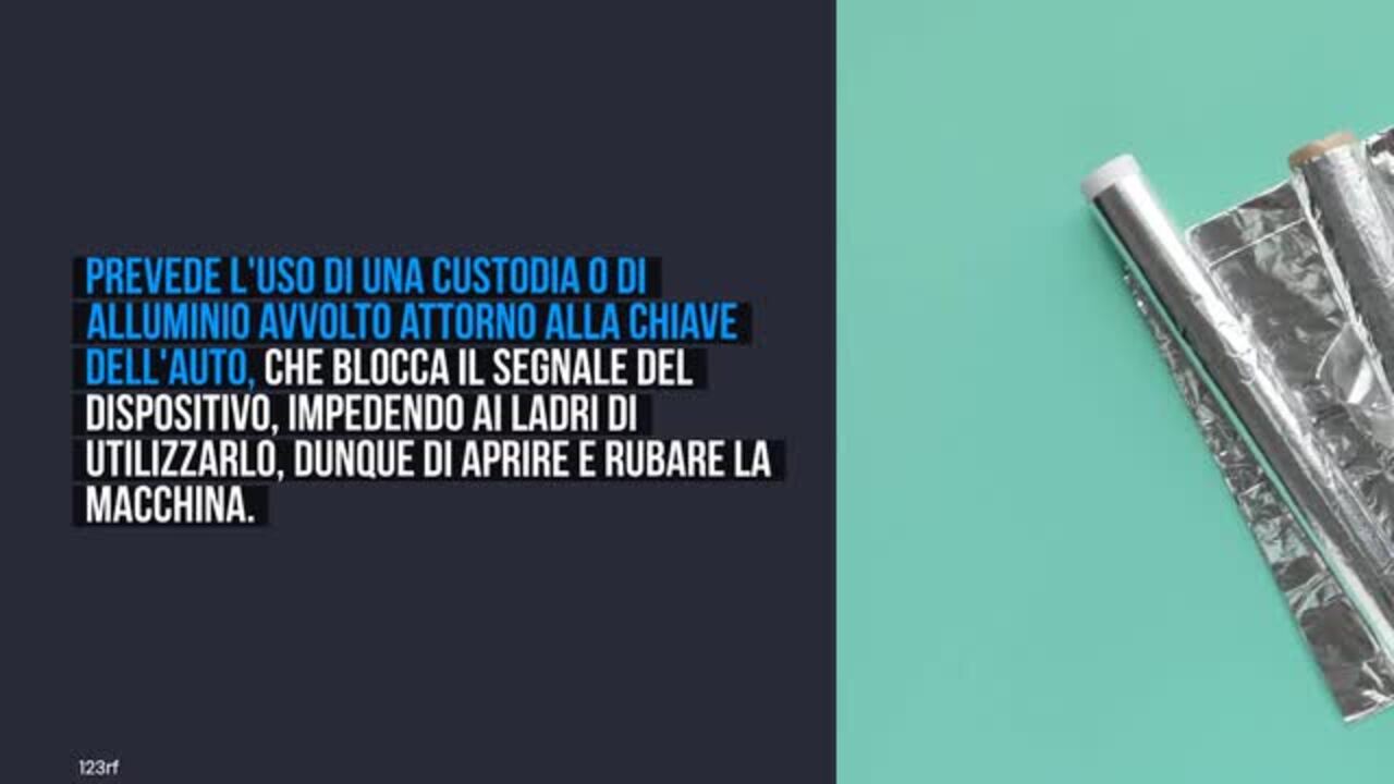 Carta stagnola, il trucco fai da te che ti salva dai ladri d'auto